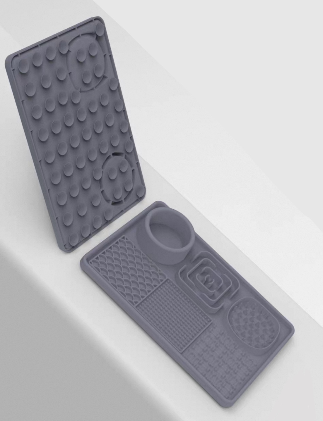 Grey Dog Lick Mat - Silicon Slow Feeder - photo 2