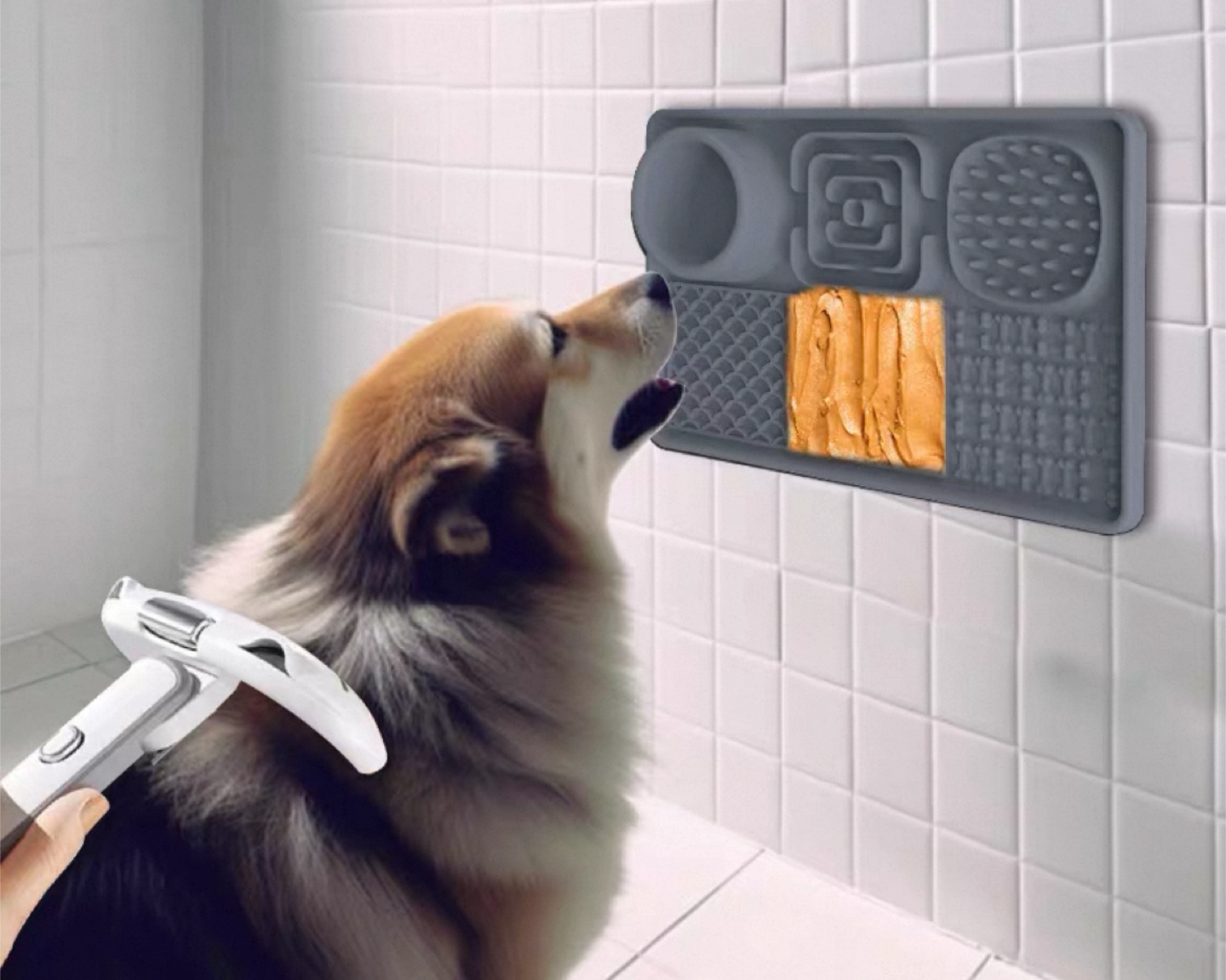 Grey Dog Lick Mat - Silicon Slow Feeder - photo 4