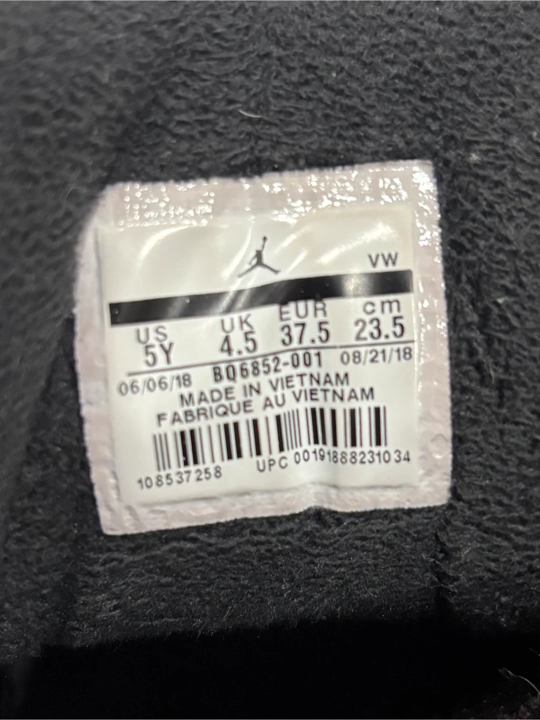 Jordan 12 Retro Winter Black (Size 5Y) - photo 5