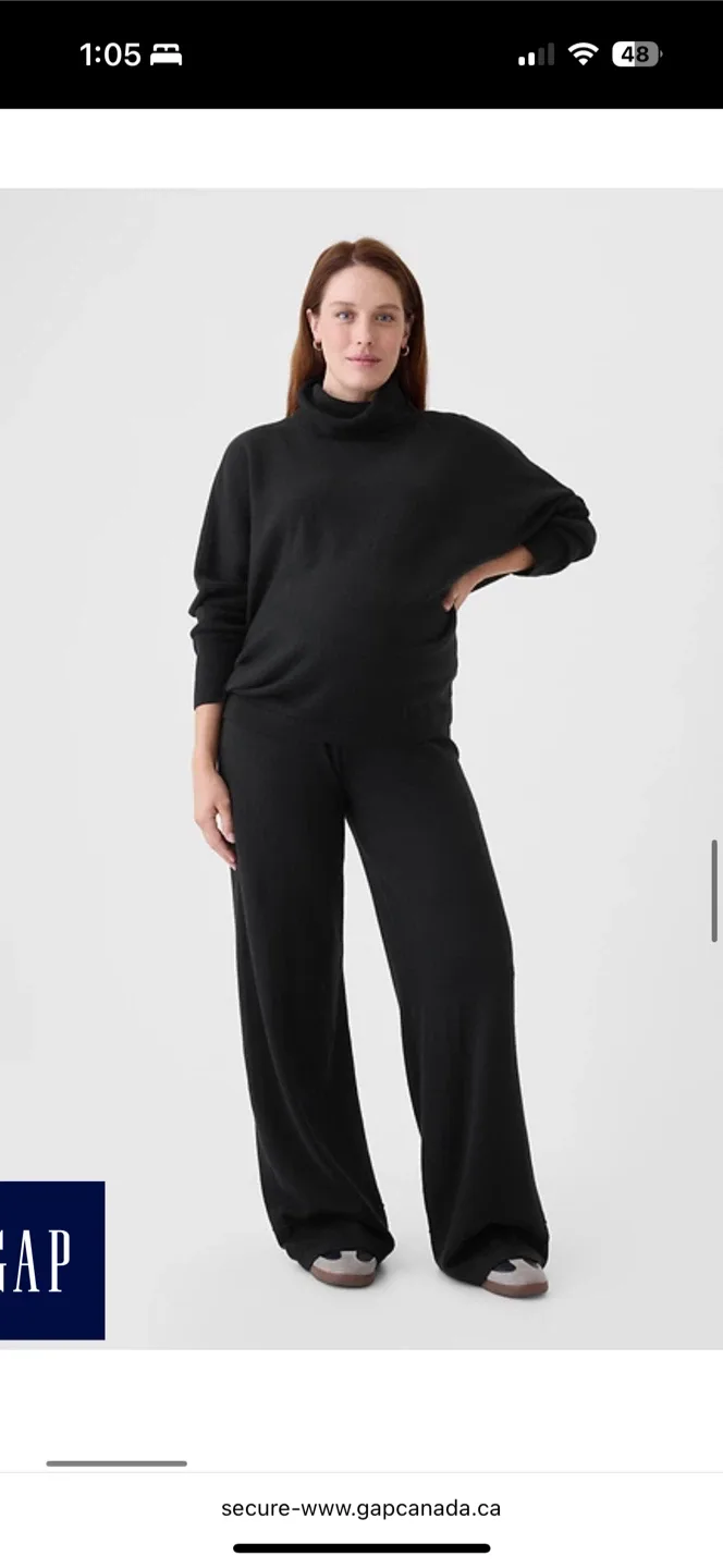 GAP Maternity CashSoft Turtleneck Sweater only image indicator(4)