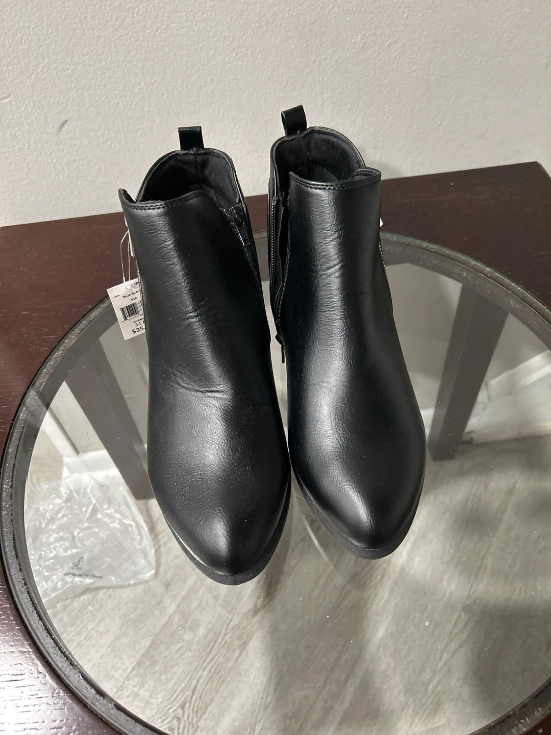 Brand New Falls Creek black leather boots size 11 - photo 2