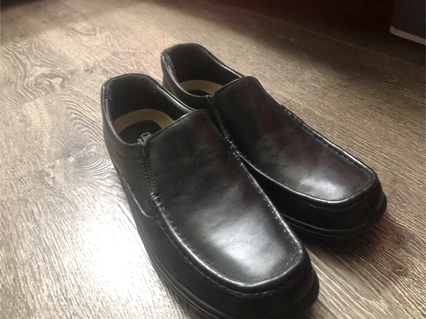 Black Leather Loafers Size 44 image indicator(2)
