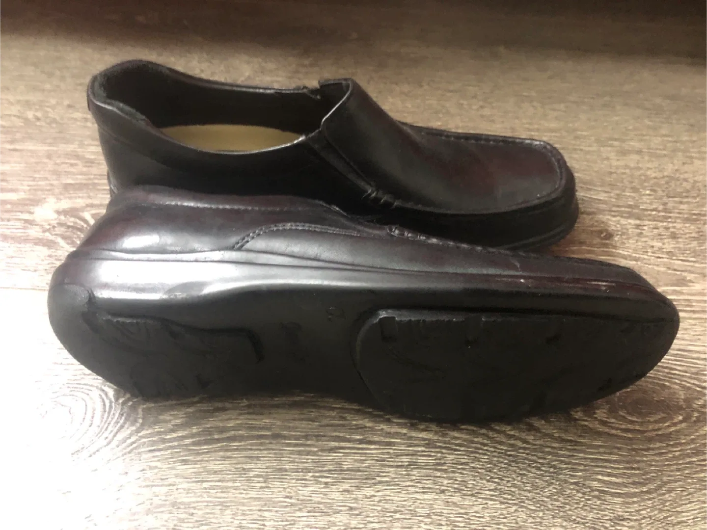 Black Leather Loafers Size 44 image indicator(4)