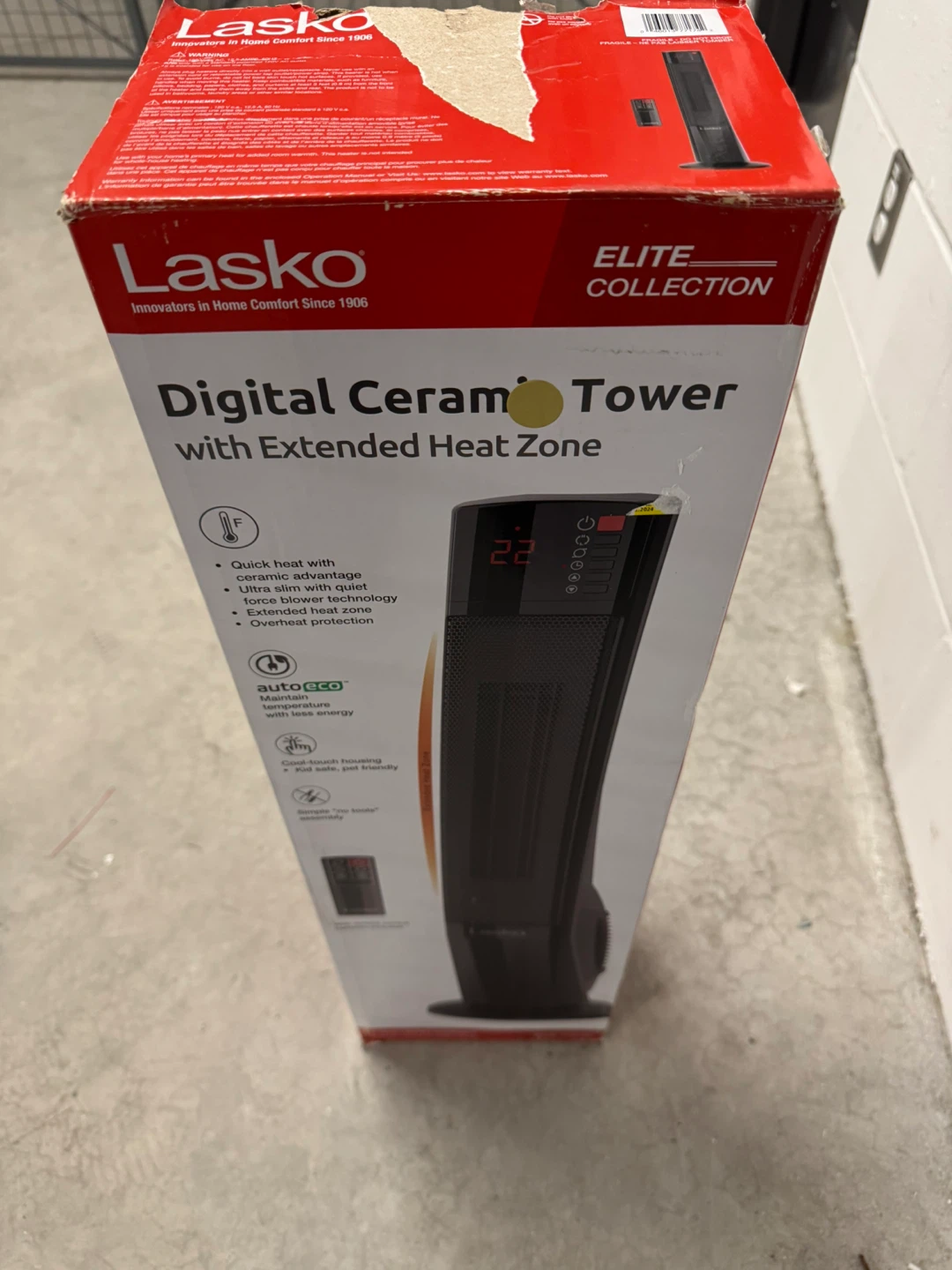 Lasko Elite Collection Digital Ceramic Tower Heater - photo 3