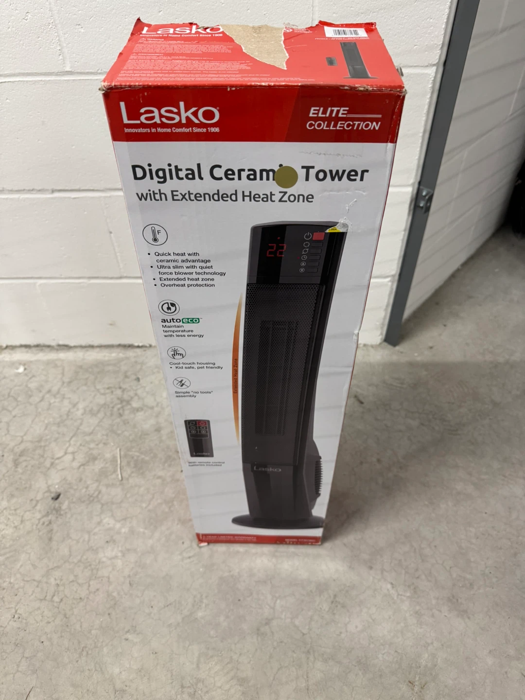 Lasko Elite Collection Digital Ceramic Tower Heater