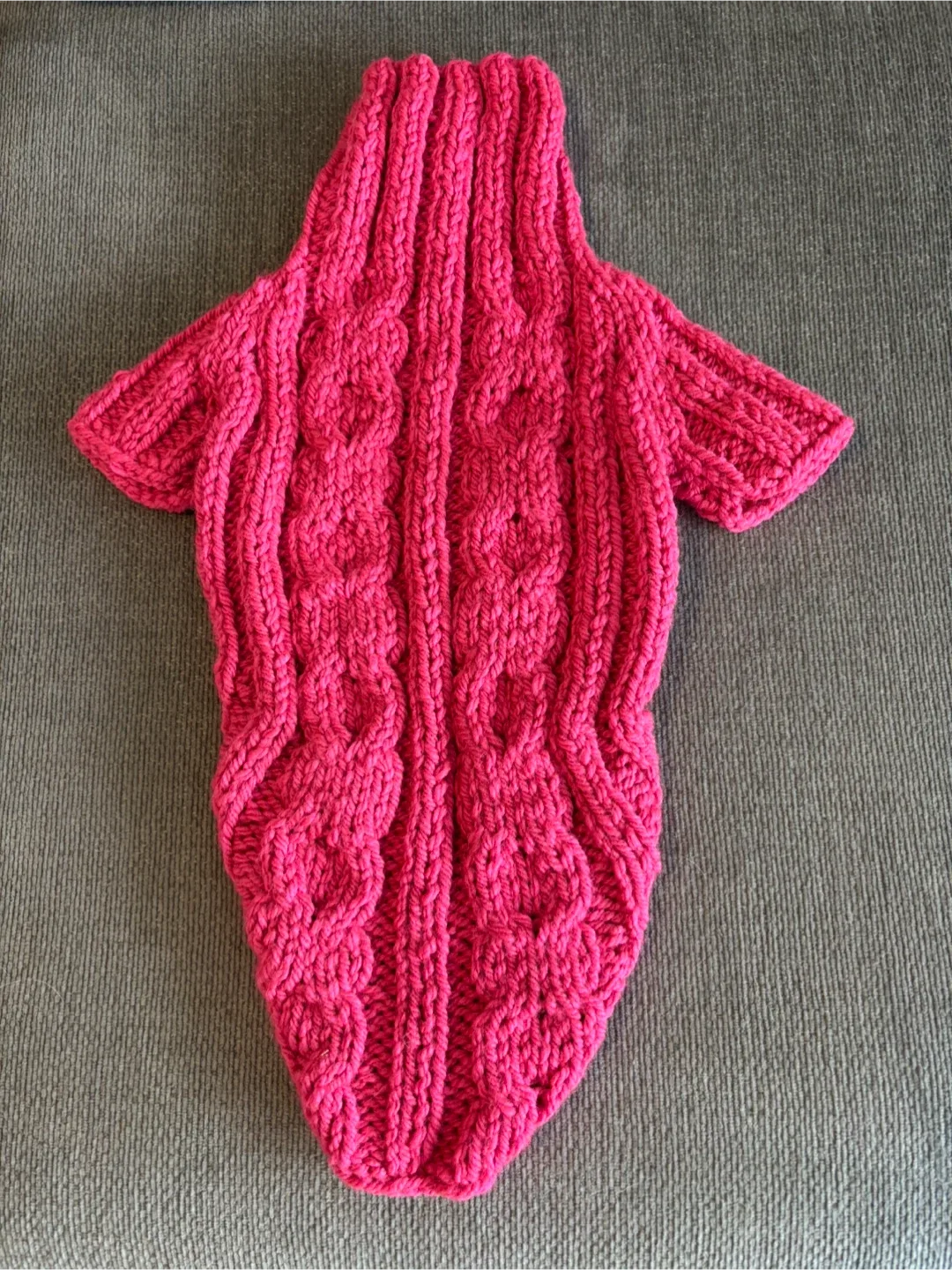 Handmade Knitted Dog Sweater – Size S image indicator(2)