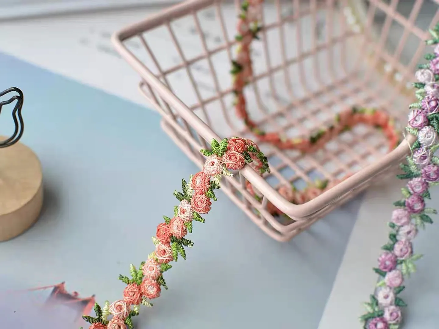 Floral Embroidered Lace Trim thumbnail