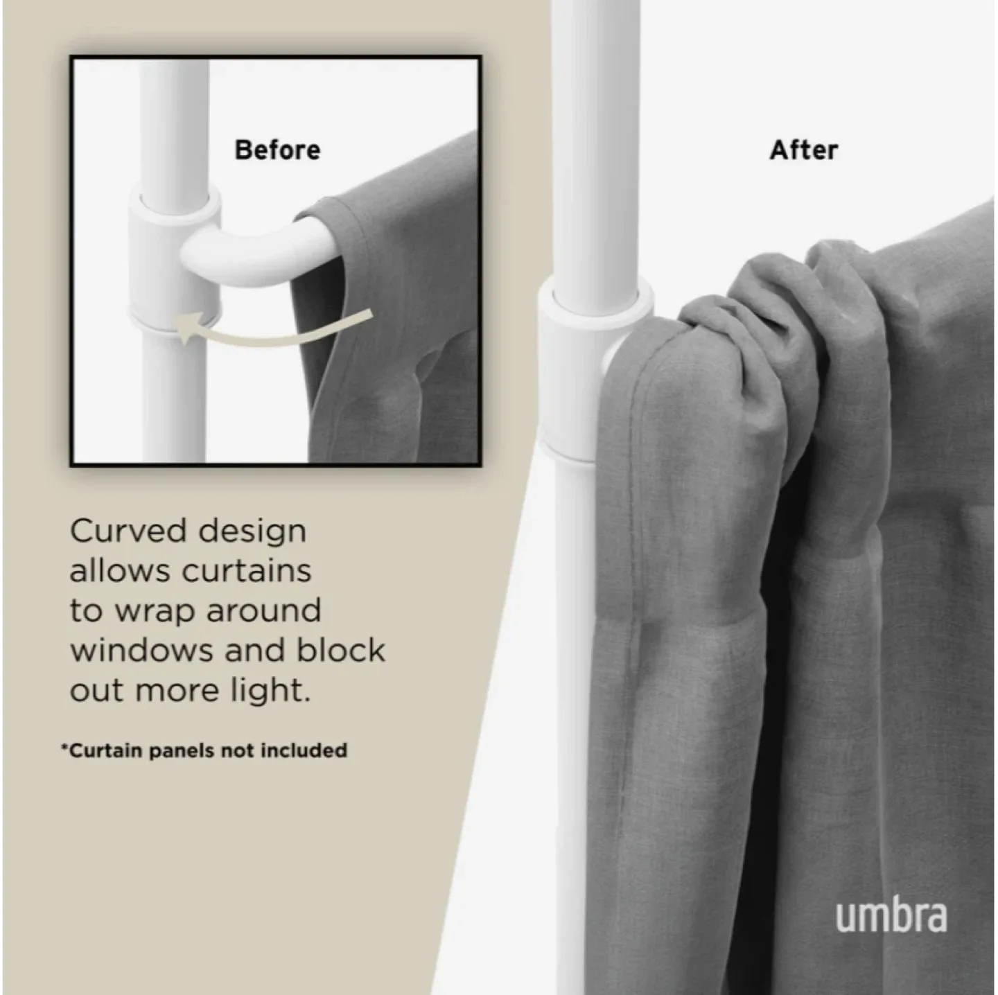 Umbra Expandable Curtain Rod or Room Divider image indicator(8)