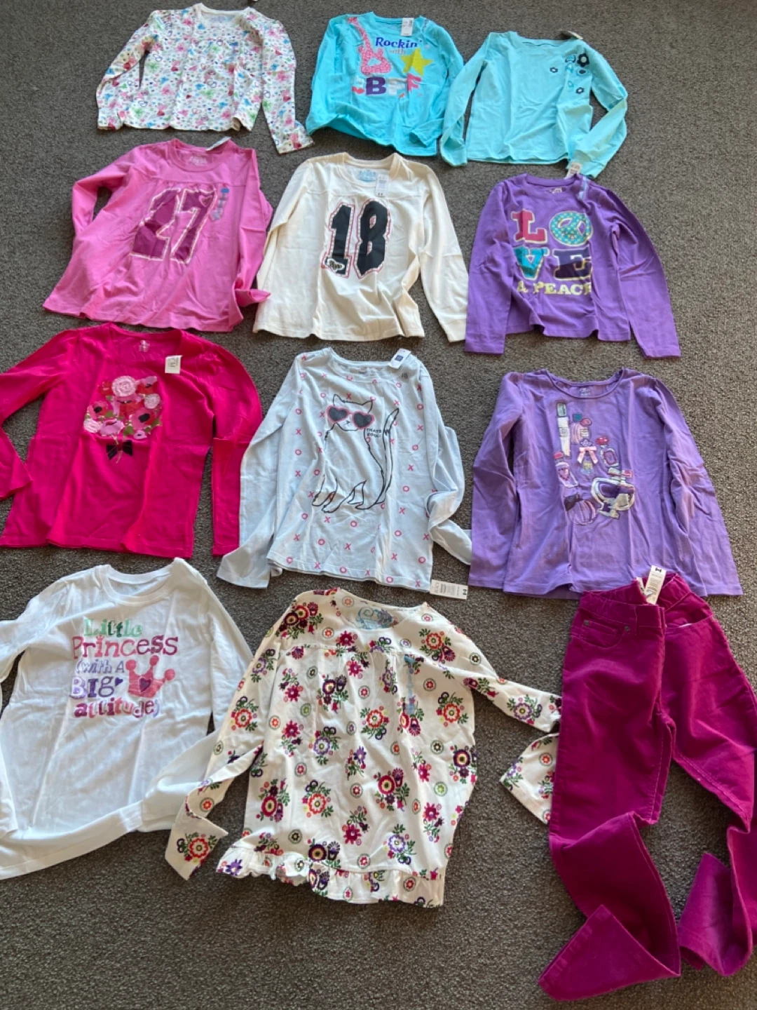 Girls' Long Sleeve Shirts