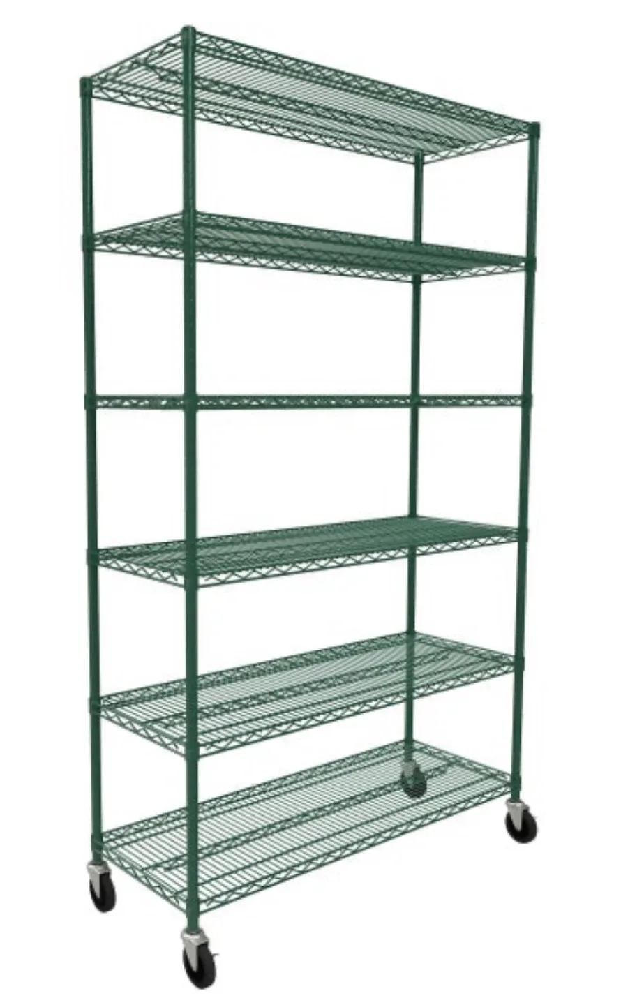 🥕 Green Wire Shelving Unit with Wheels 🥕