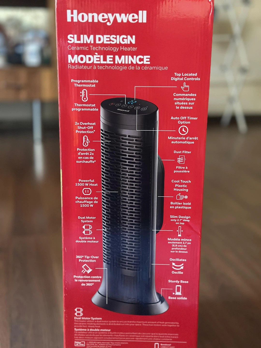 Honeywell Slim Design Ceramic Heater - New in Box! - photo 2
