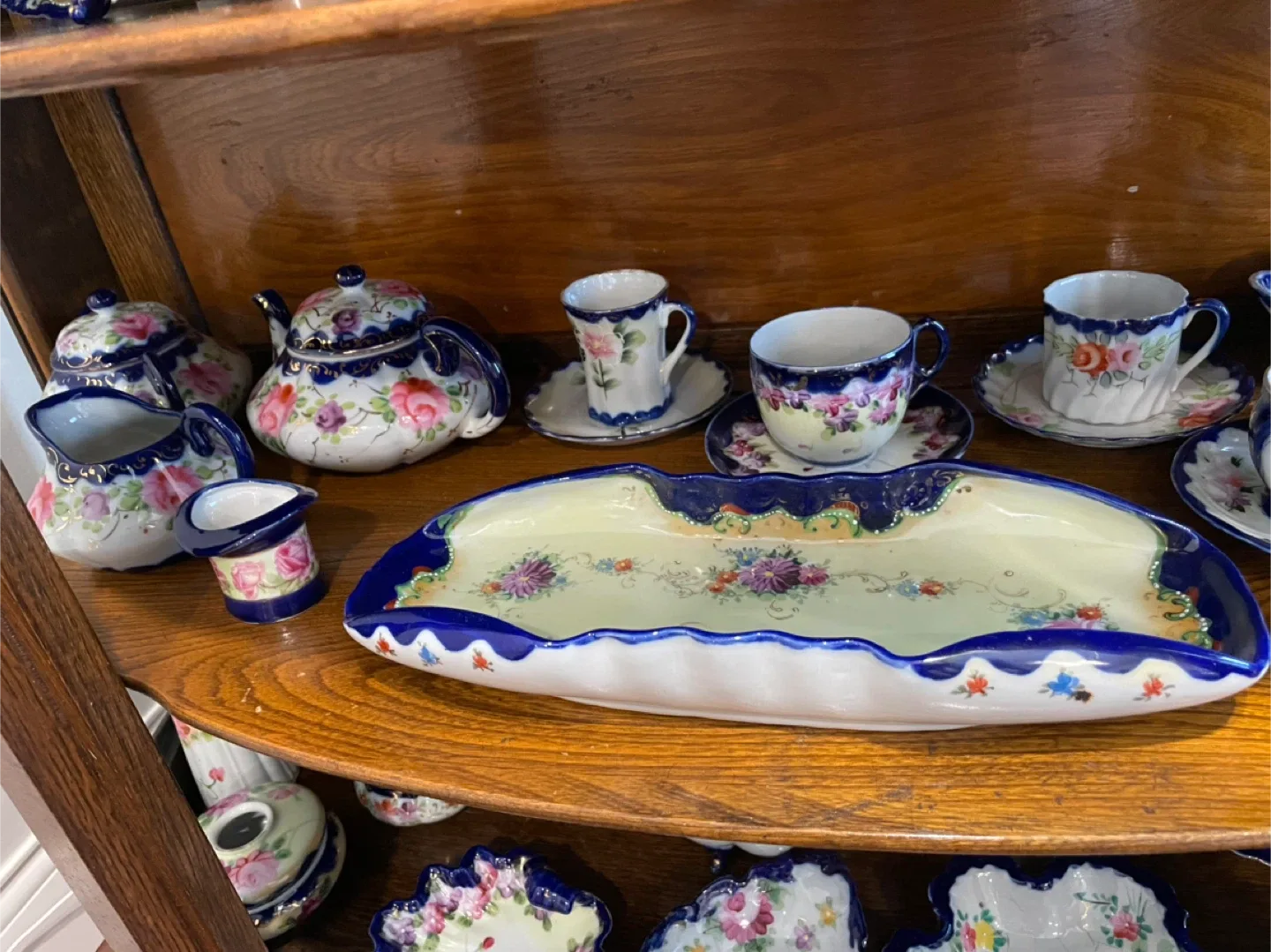 Hand-painted Nippon China Dish Set image indicator(8)