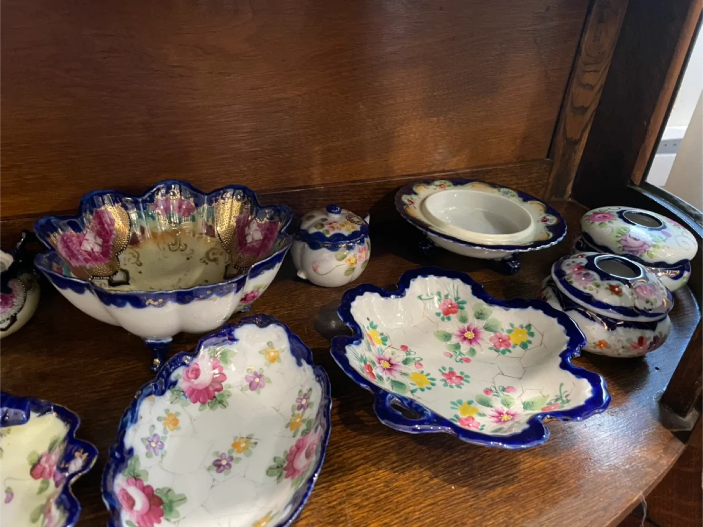 Hand-painted Nippon China Dish Set image indicator(10)