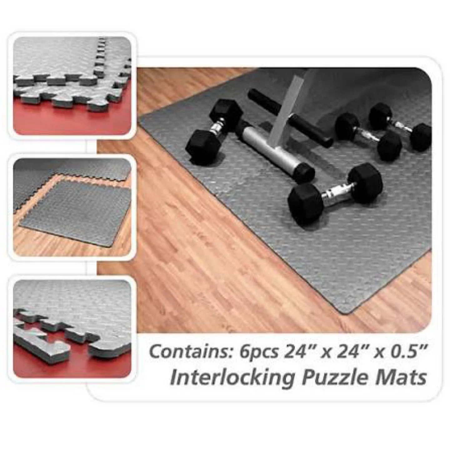 9 Pieces - Home Gym/Yoga Soft Cushion Floor Mats image indicator(7)