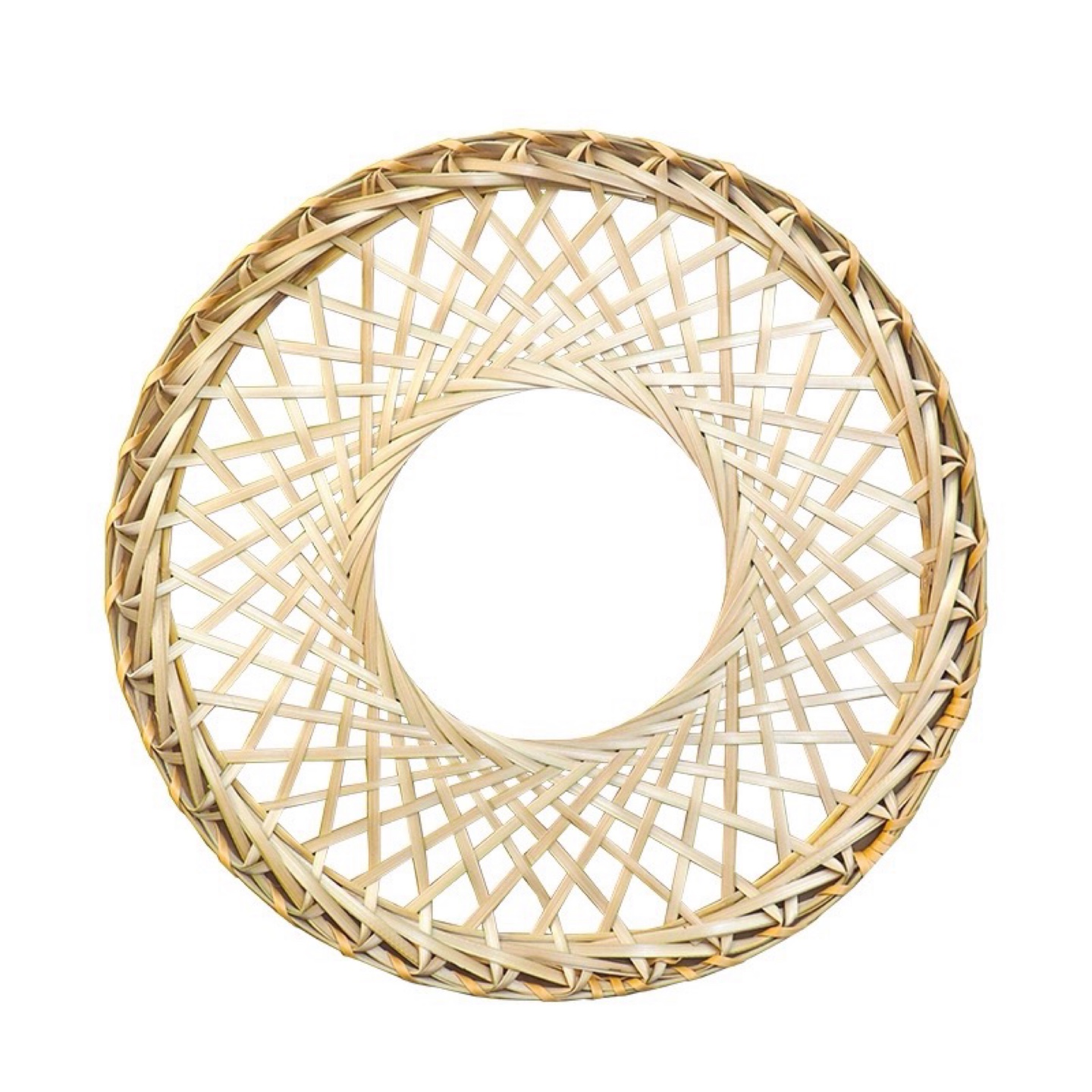 Woven Bamboo Hat Decoration