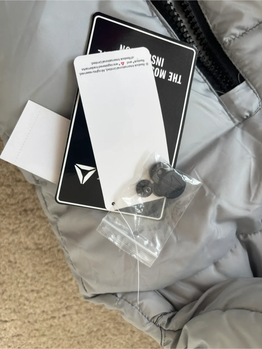 Reebok Puffer Jacket - Black & Grey image indicator(9)