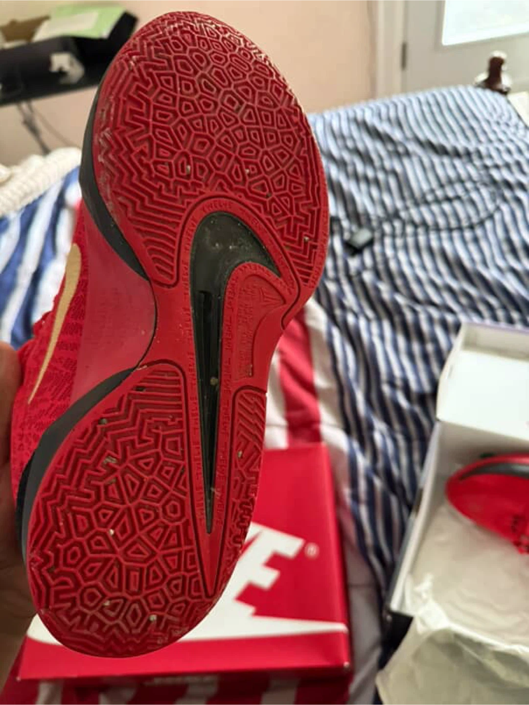 Nike Giannis Immortality 3 Basketball Shoes - Red - photo 5