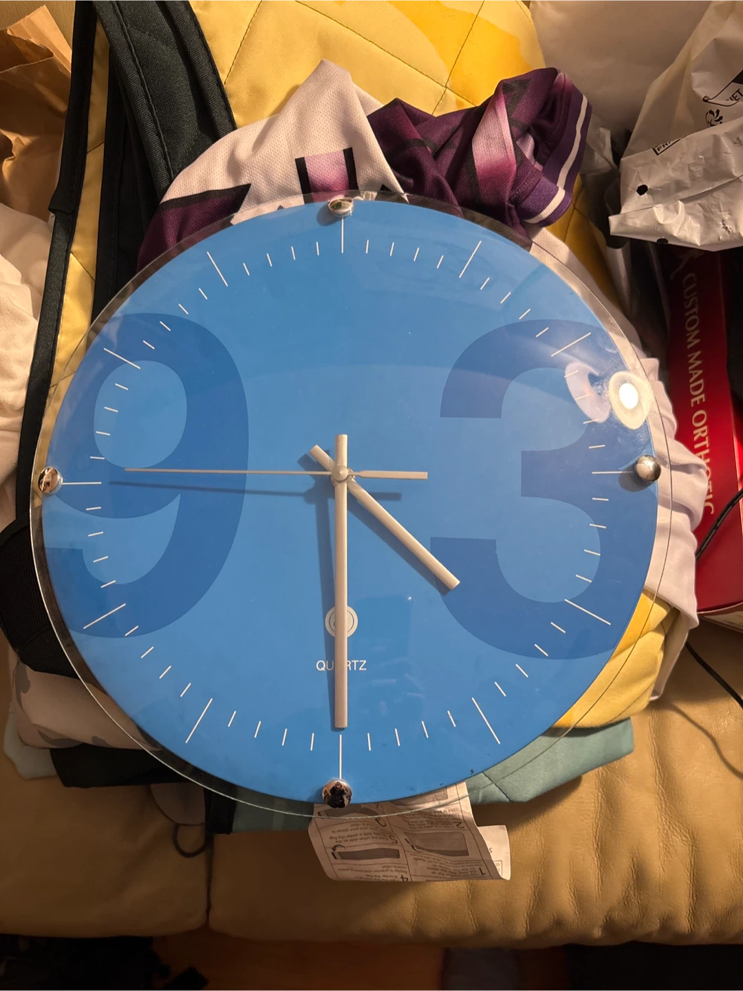 Blue Quartz Wall Clock #🥕