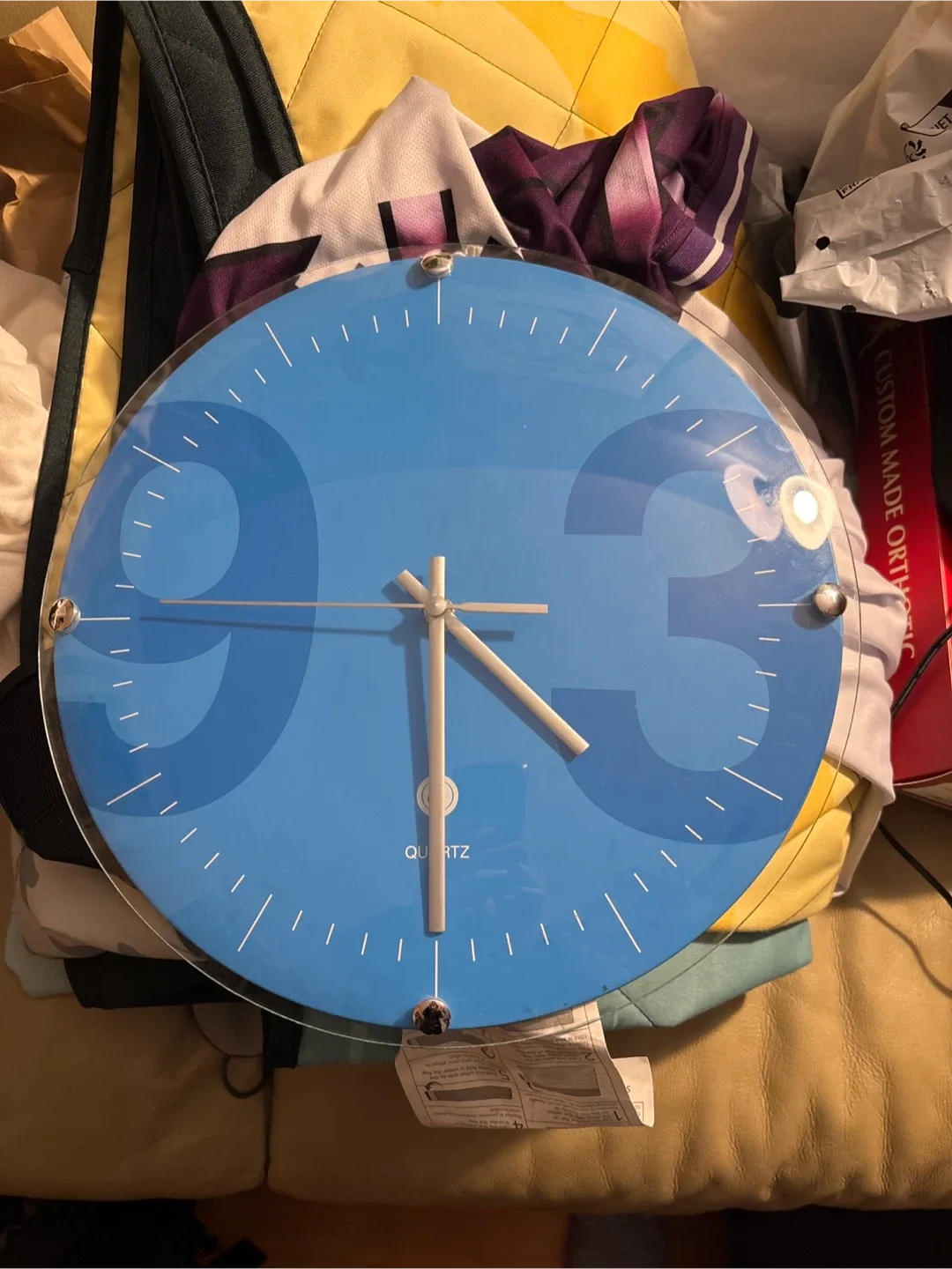 Blue Quartz Wall Clock #🥕