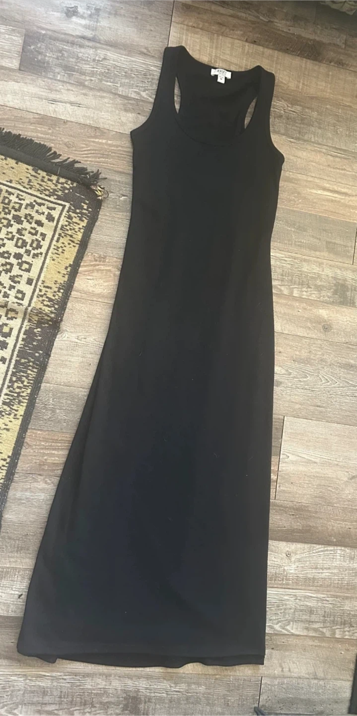 Jersey Paris Jacobs Black Maxi Dress - Size XS