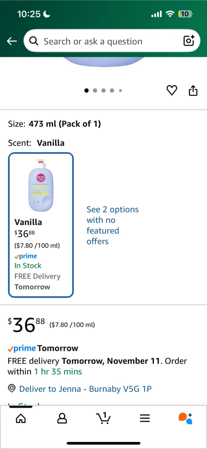 EOS Shea Better Vanilla Cashmere Body Lotion image indicator(4)