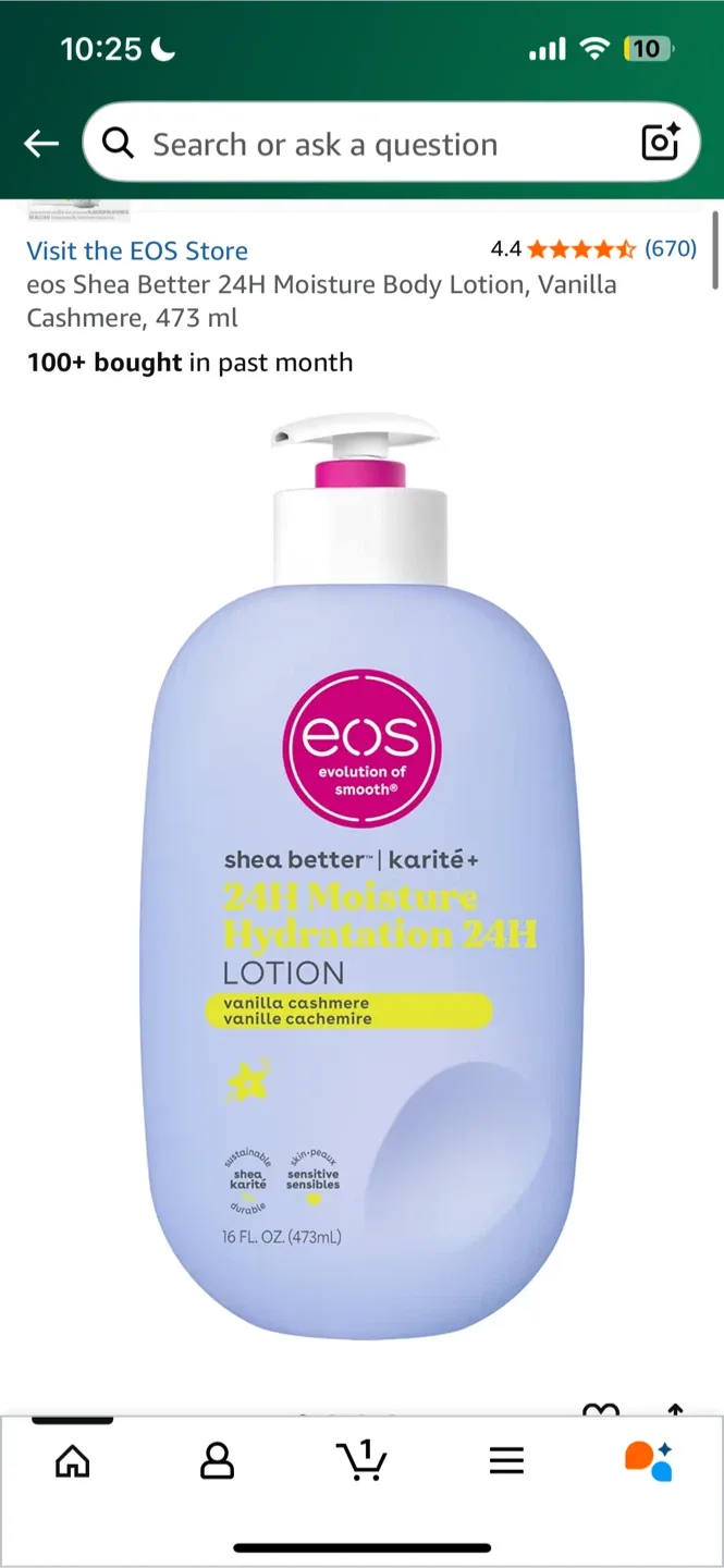 EOS Shea Better Vanilla Cashmere Body Lotion image indicator(3)