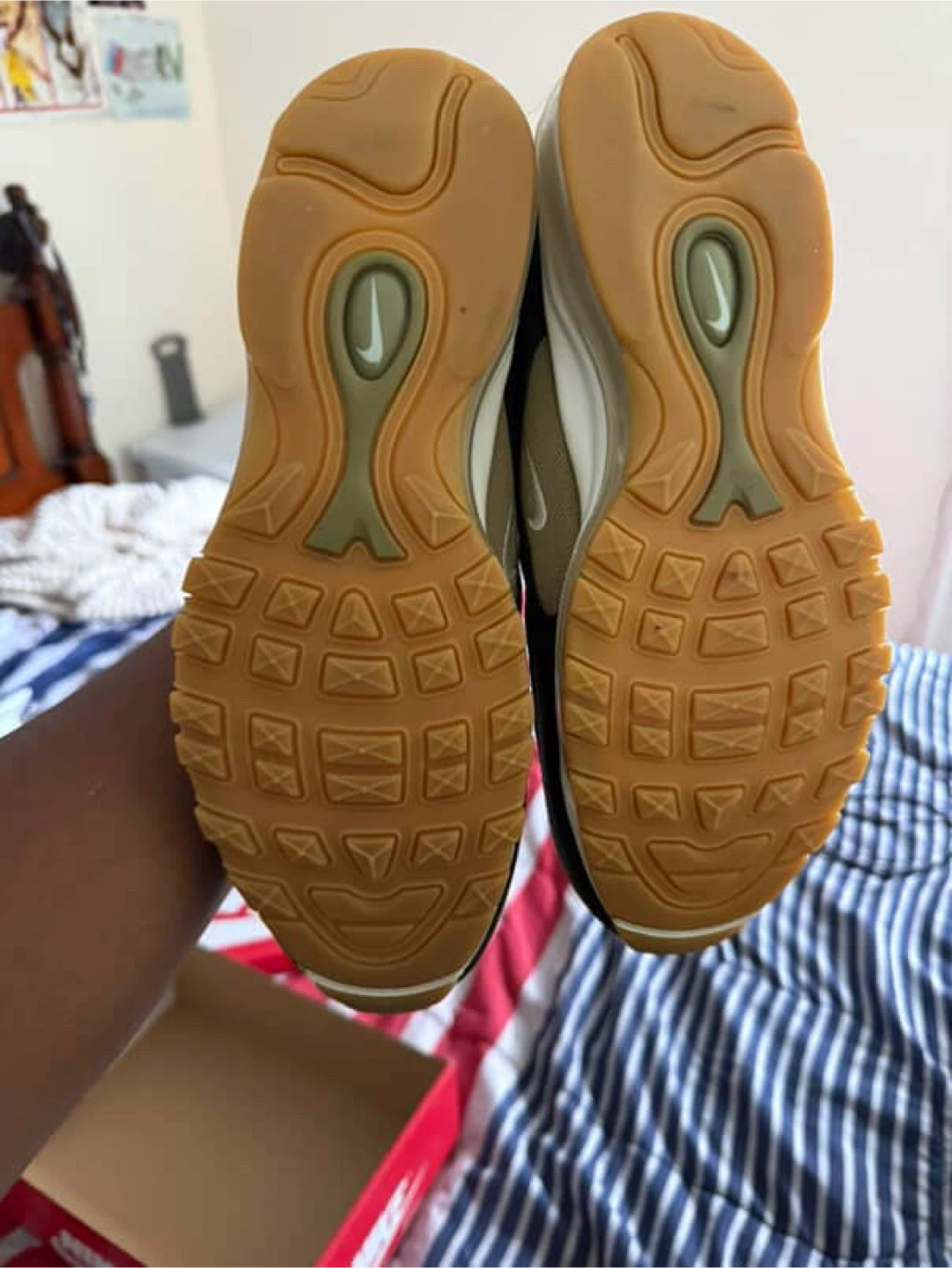 Nike Air Max 97 Olive/Black, Size 10.5 - photo 2
