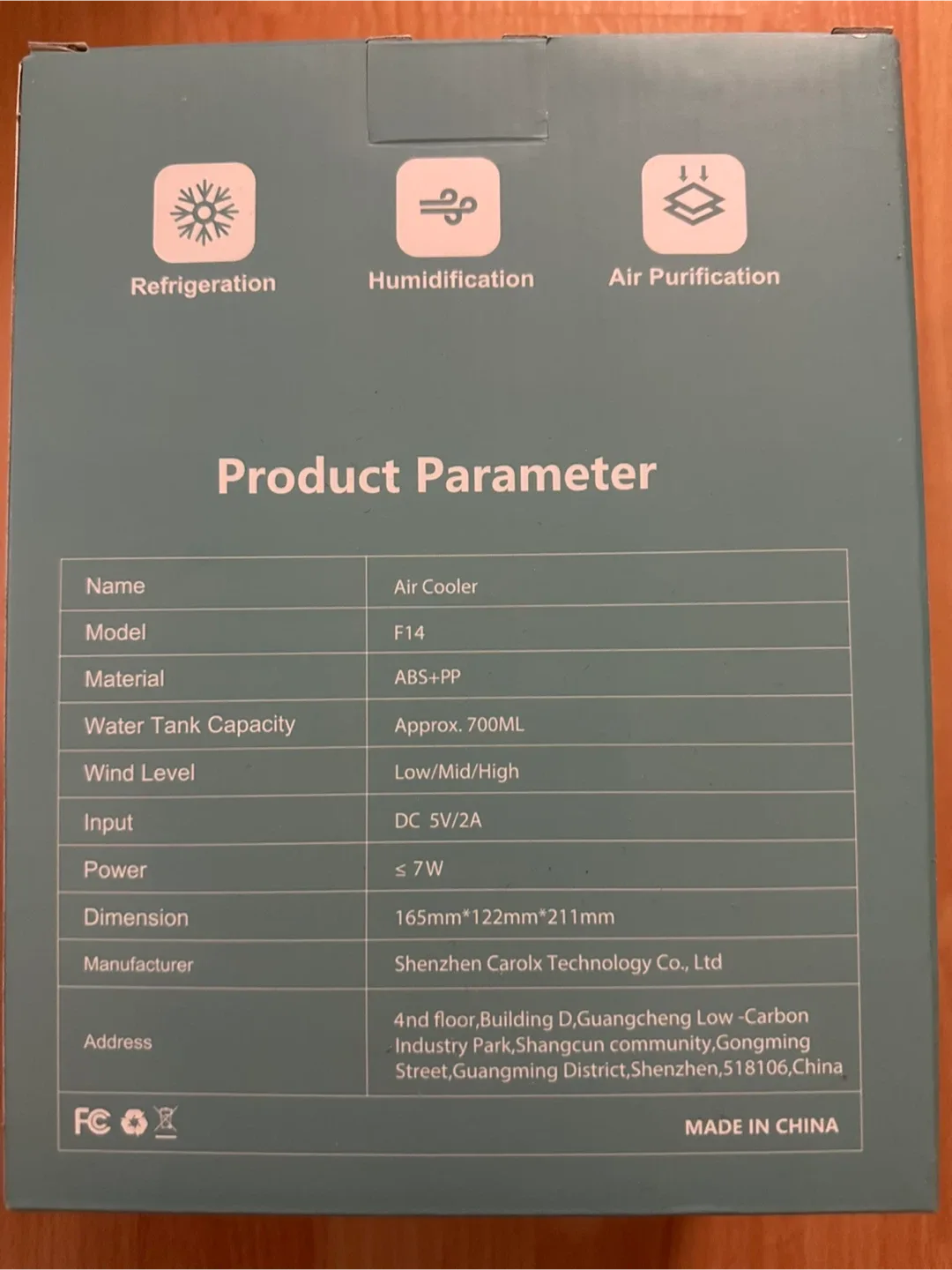 Gucayos portable air cooler image indicator(3)