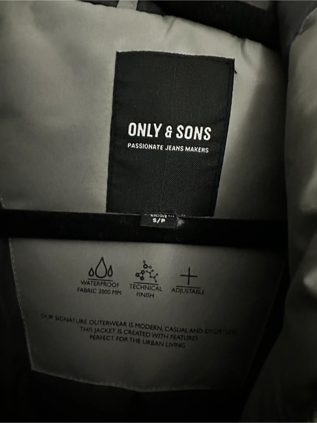 Only & Sons Winter Parka, Size S