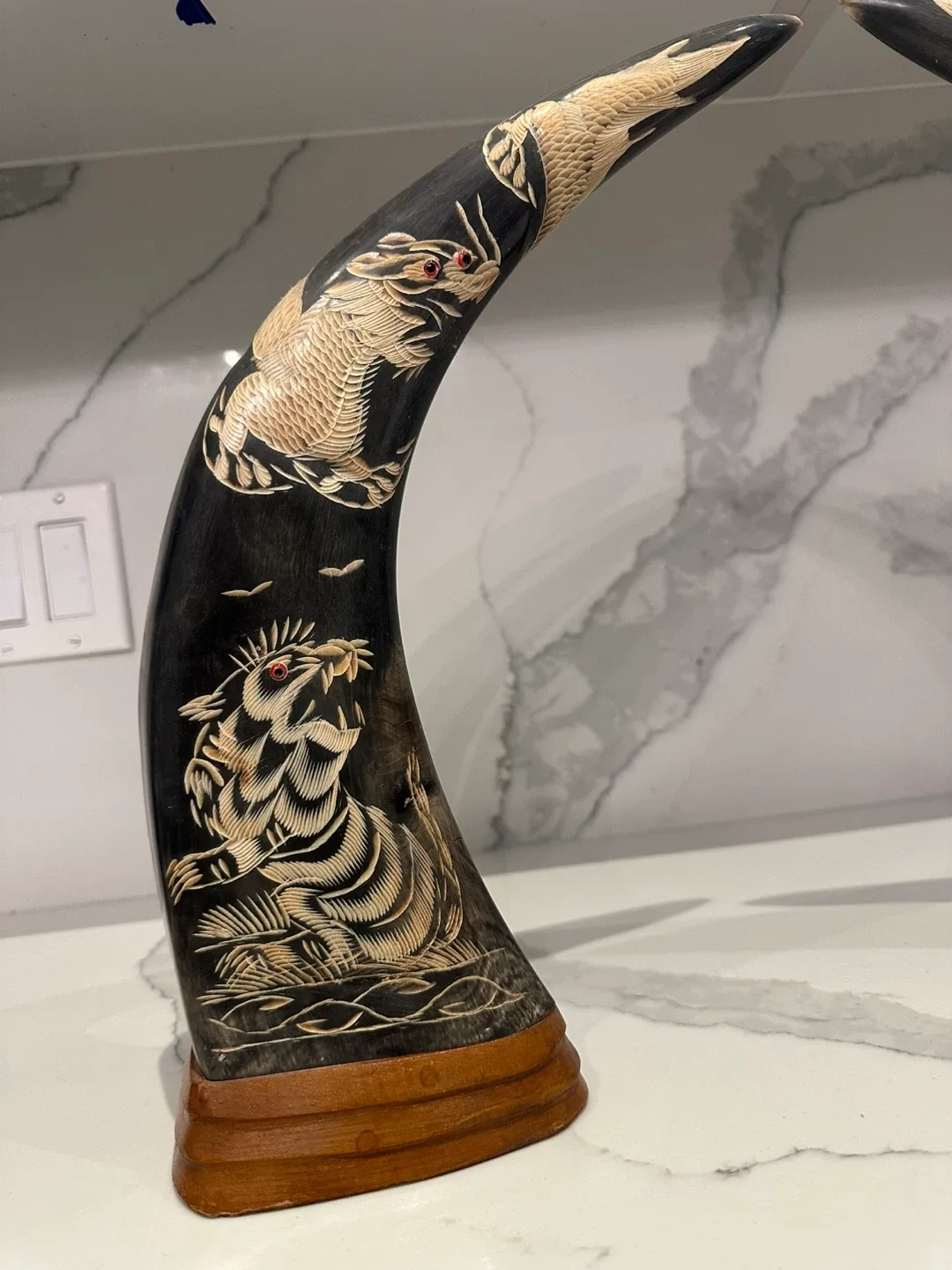 Pair of Carved Horn Figurines image indicator(3)