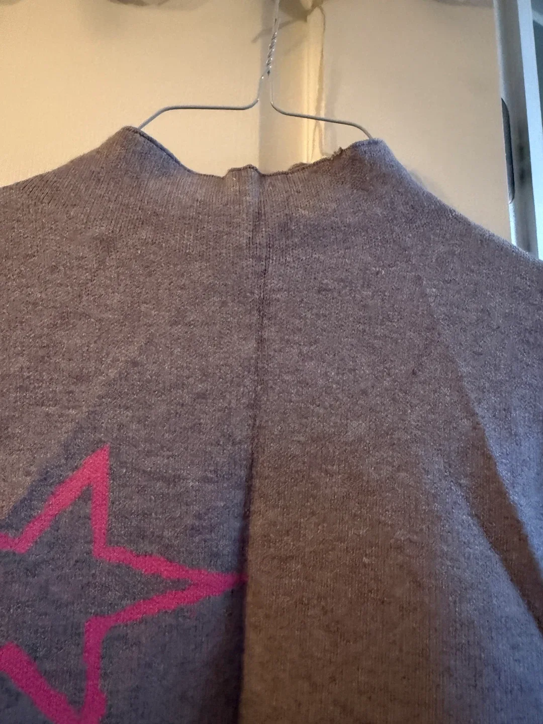 Grey Sweater with Pink Stars image indicator(4)