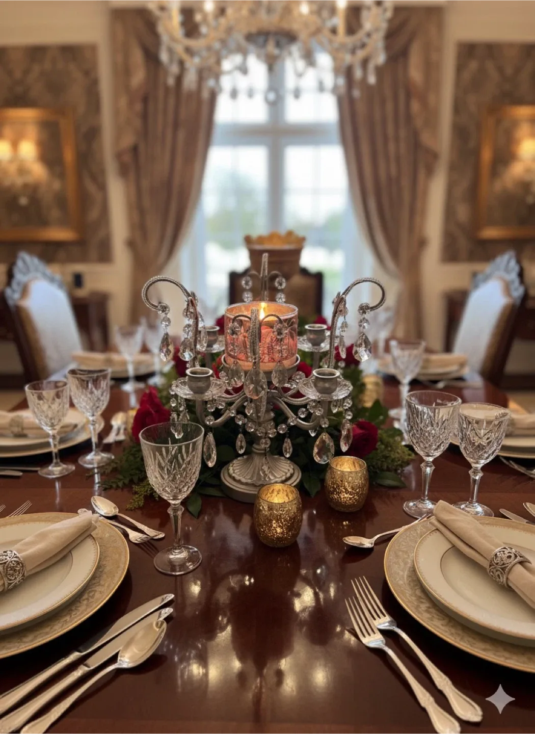 Candleholder with Crystal Accents image indicator(4)