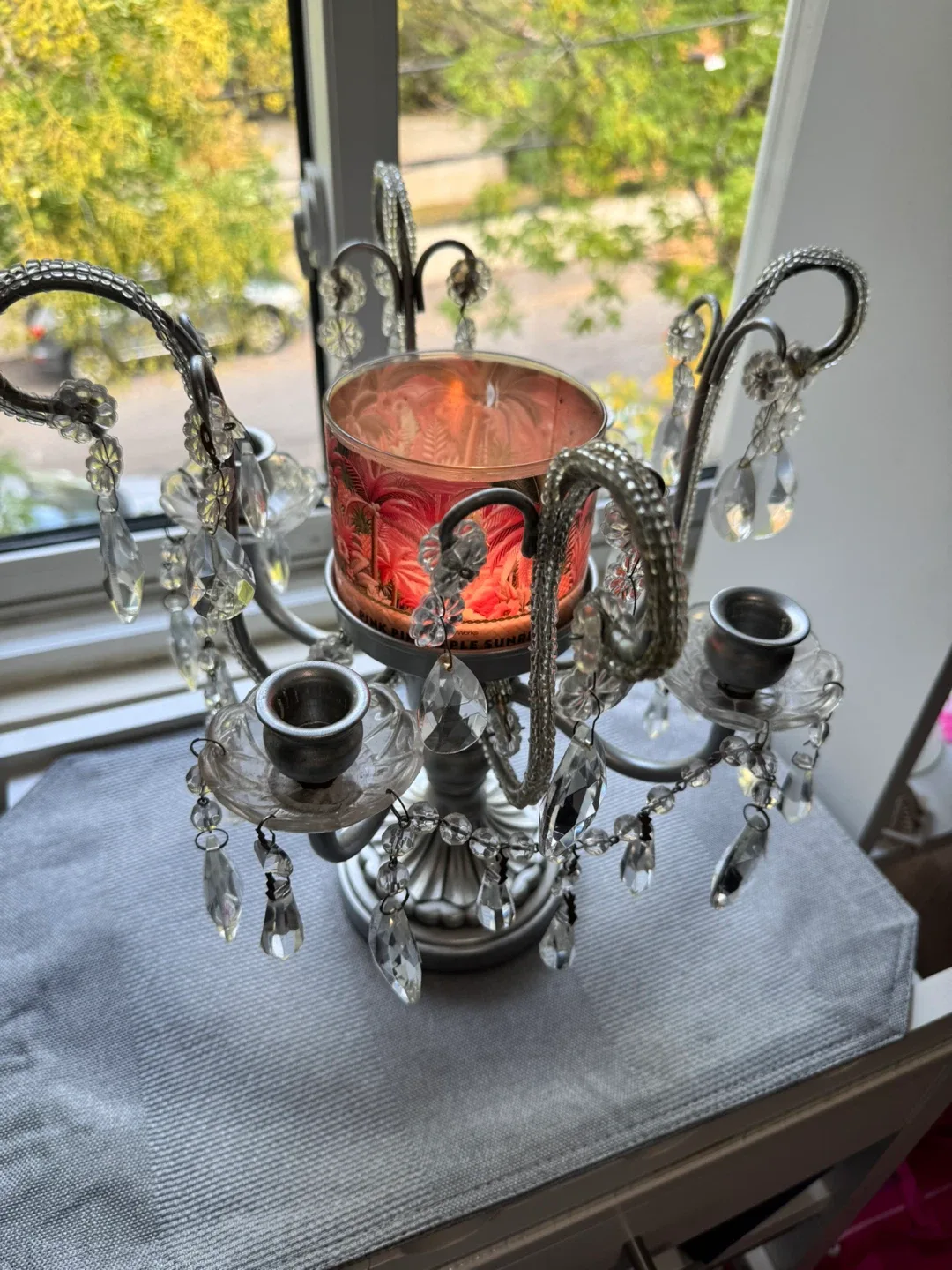 Candleholder with Crystal Accents image indicator(3)