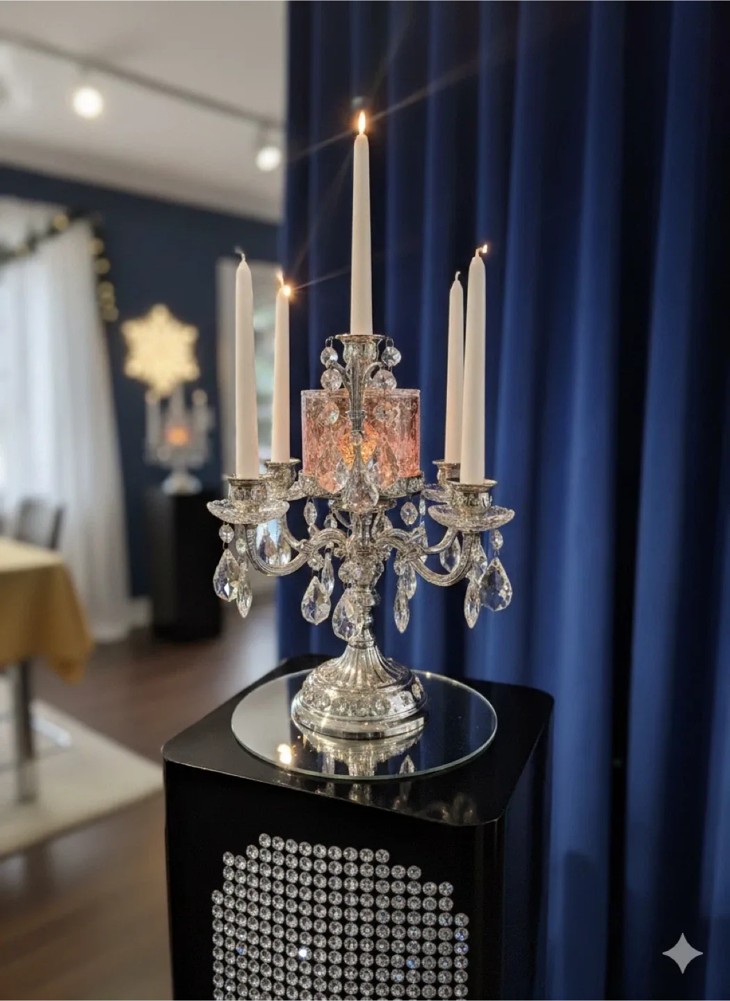 Candleholder with Crystal Accents image indicator(7)