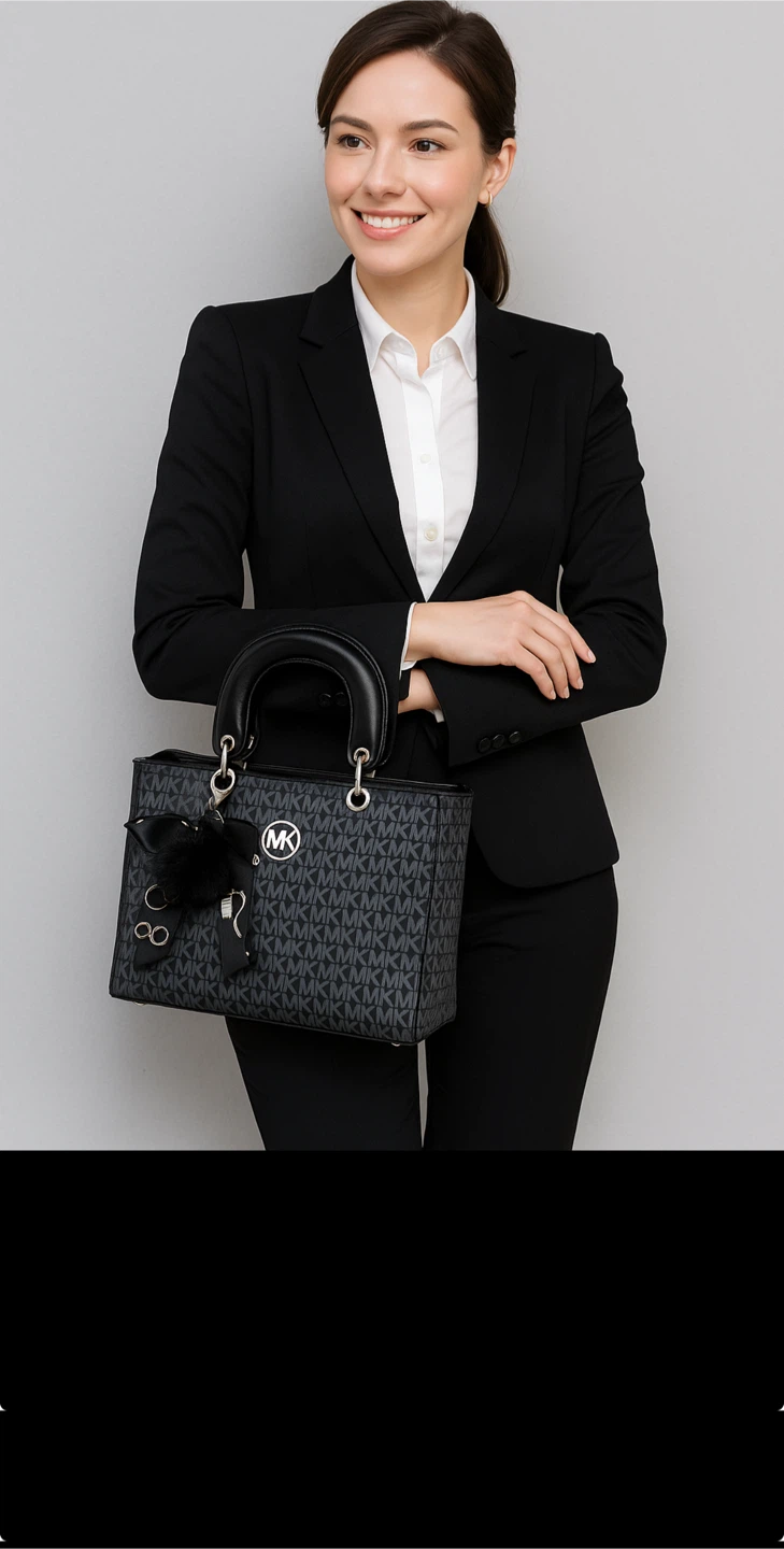 Michael Kors Satchel 3 colors black, white, brown - photo 5