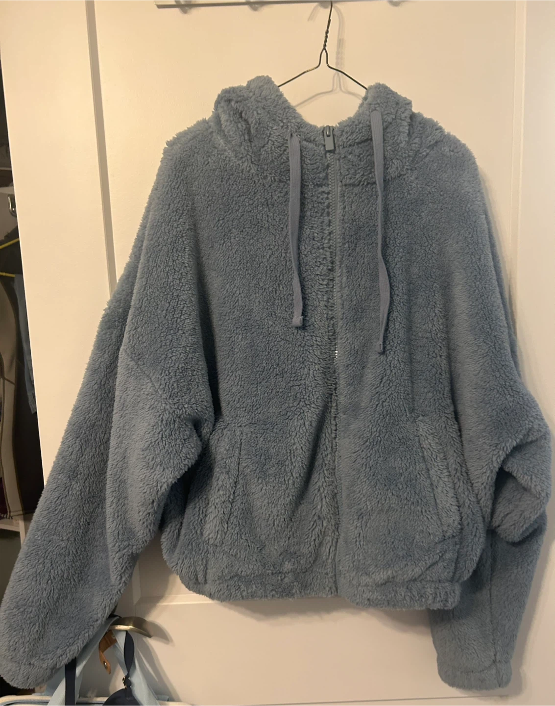 Aeropostale Blue Fuzzy Hoodie - Size M