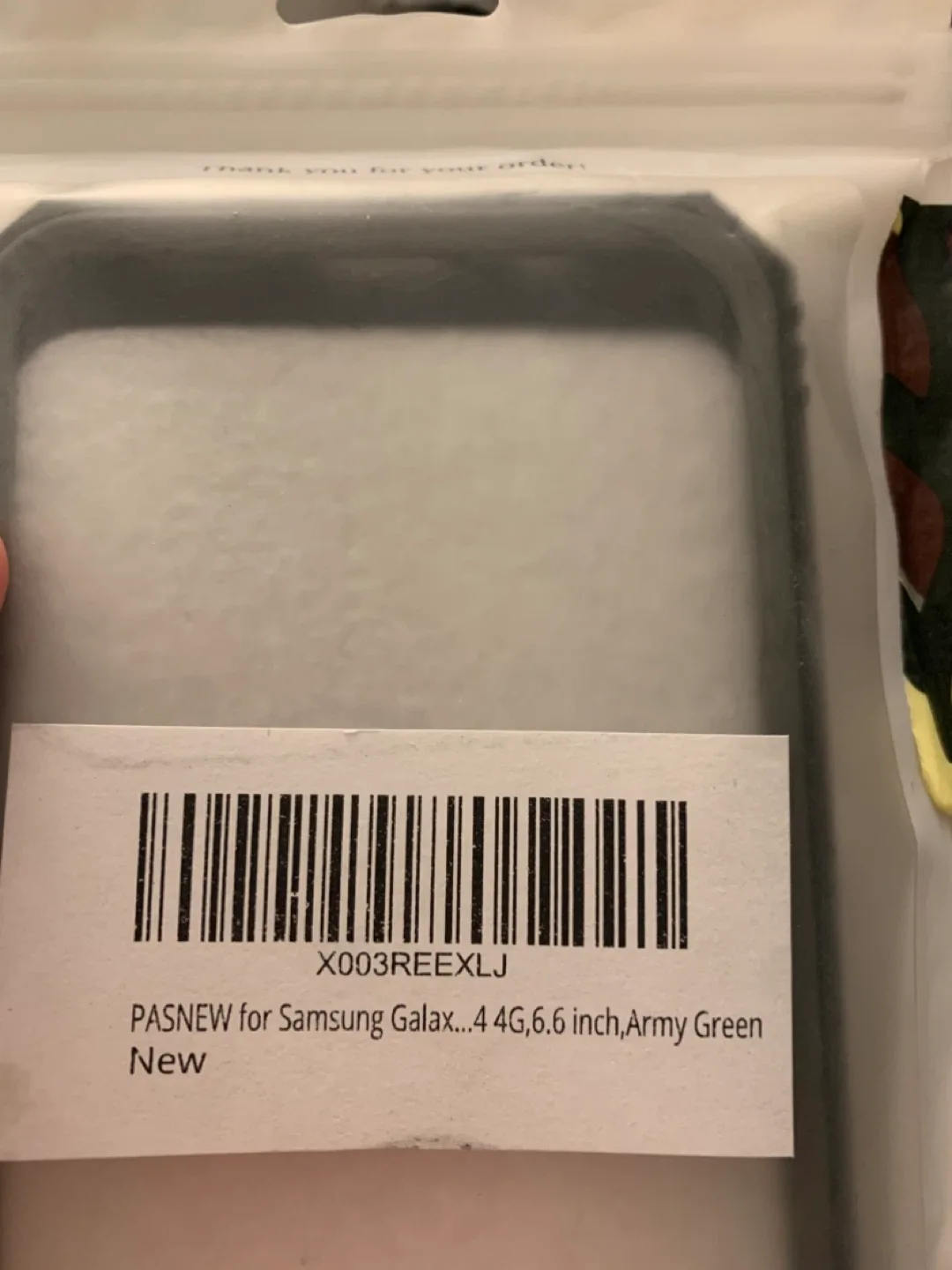 New PASNEW Samsung Galaxy 4/4G 6.6" Army Green Case