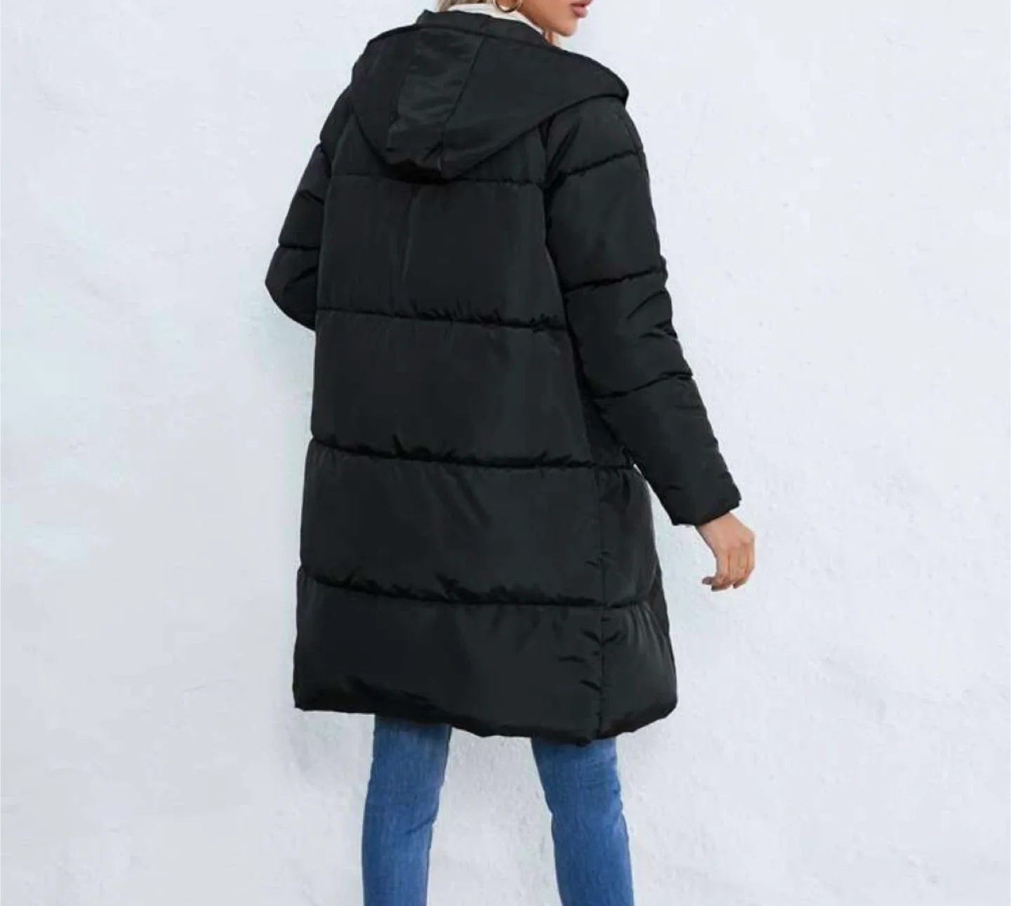 Black Puffer Coat image indicator(2)