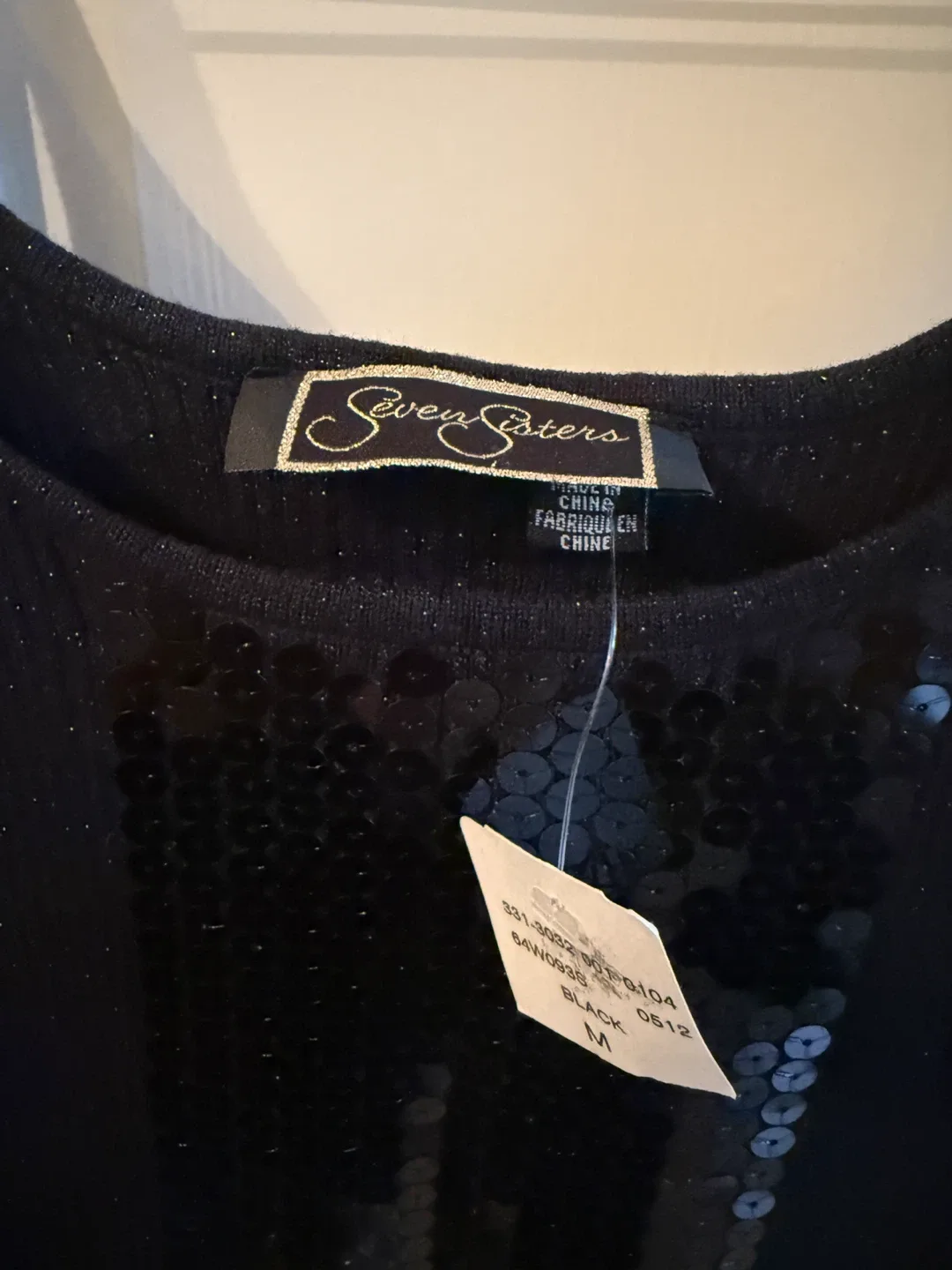 Seven Sisters Black Sequin Dress - Size M