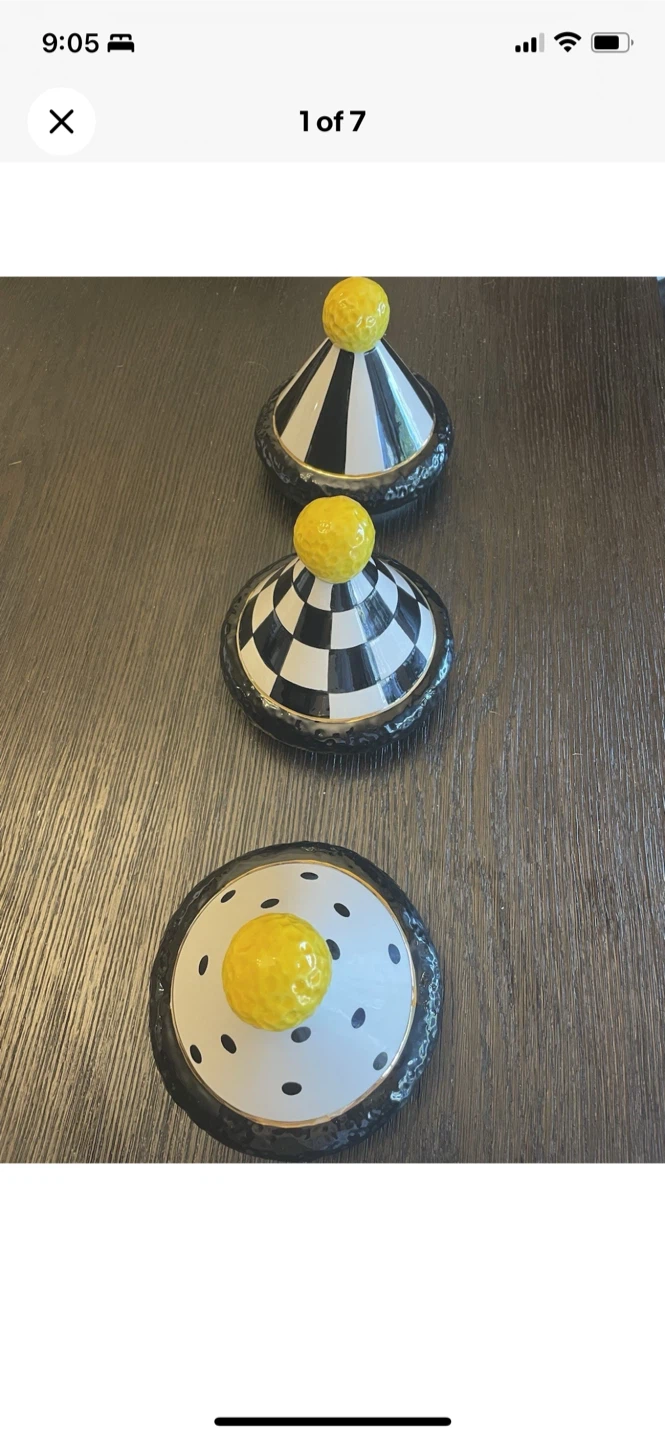 Mackenzie-Childs decorative Hat  Set