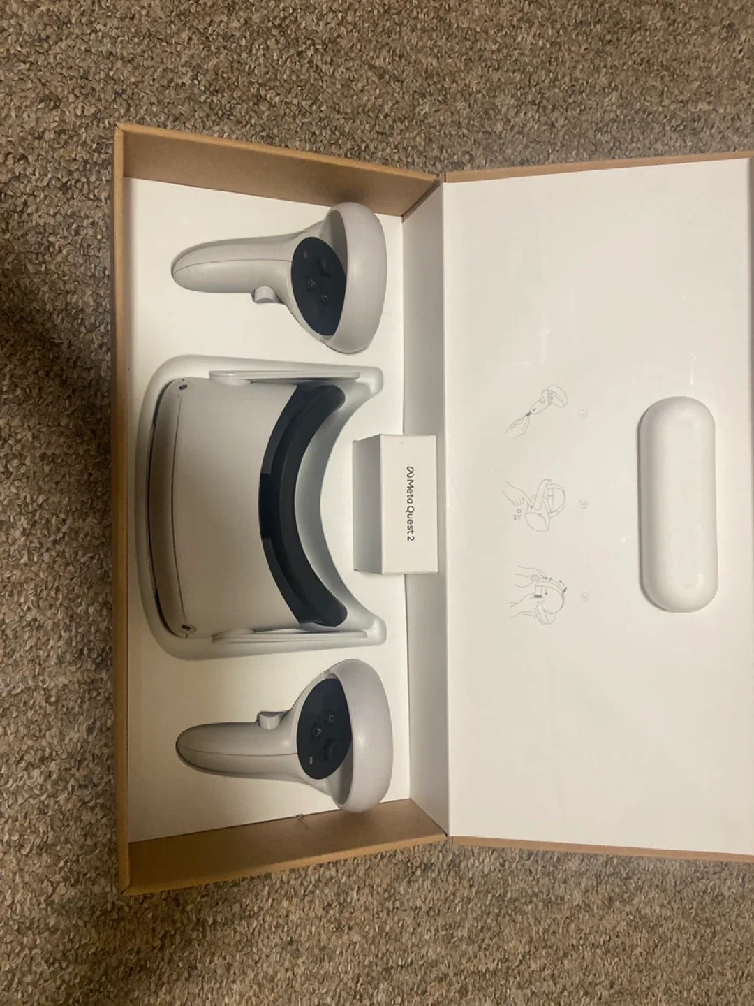 Meta quest 2 with head strap and grips image indicator(2)