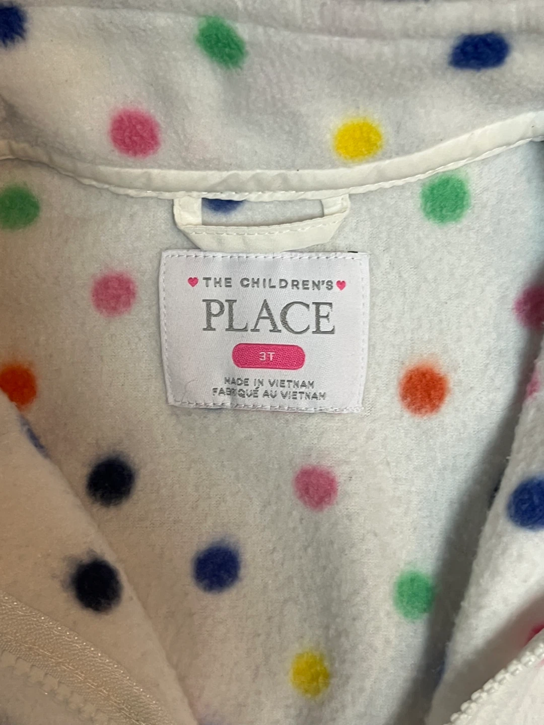 Toddler girls Size 3 fleece zip up - photo 2