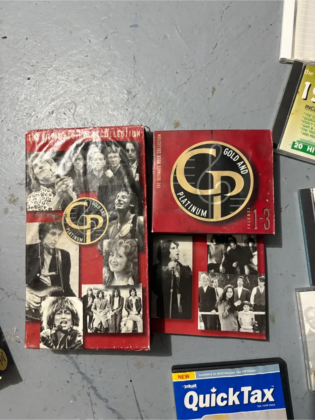 Mixed Lot of Rock & Roll CDs and VHS Tape image indicator(2)