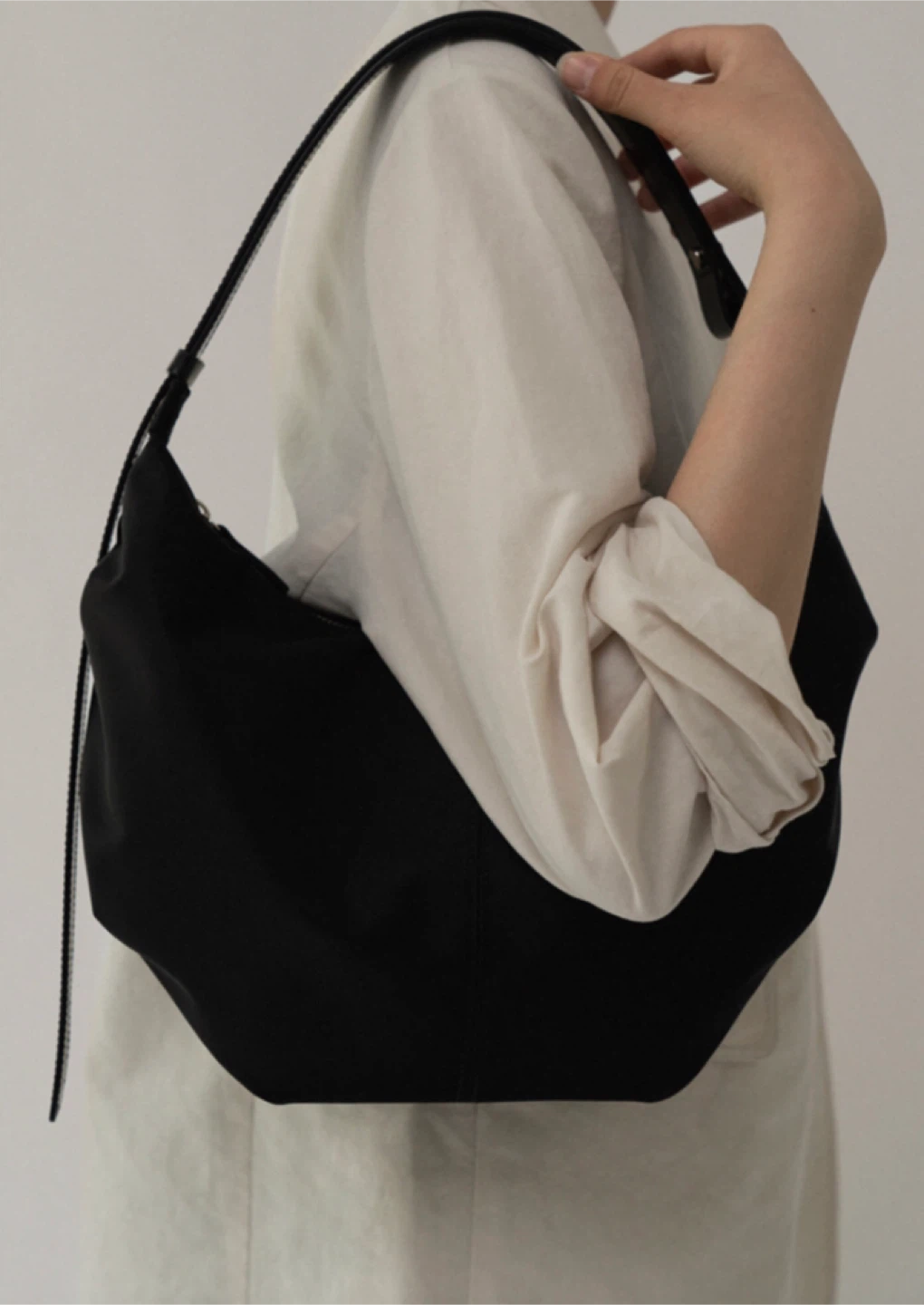 Nothing Written nylon hobo Bag