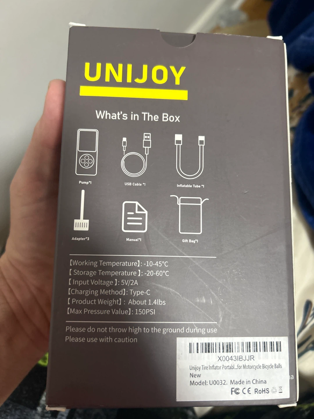 UNIOJY Portable Tire Inflator - New - photo 2