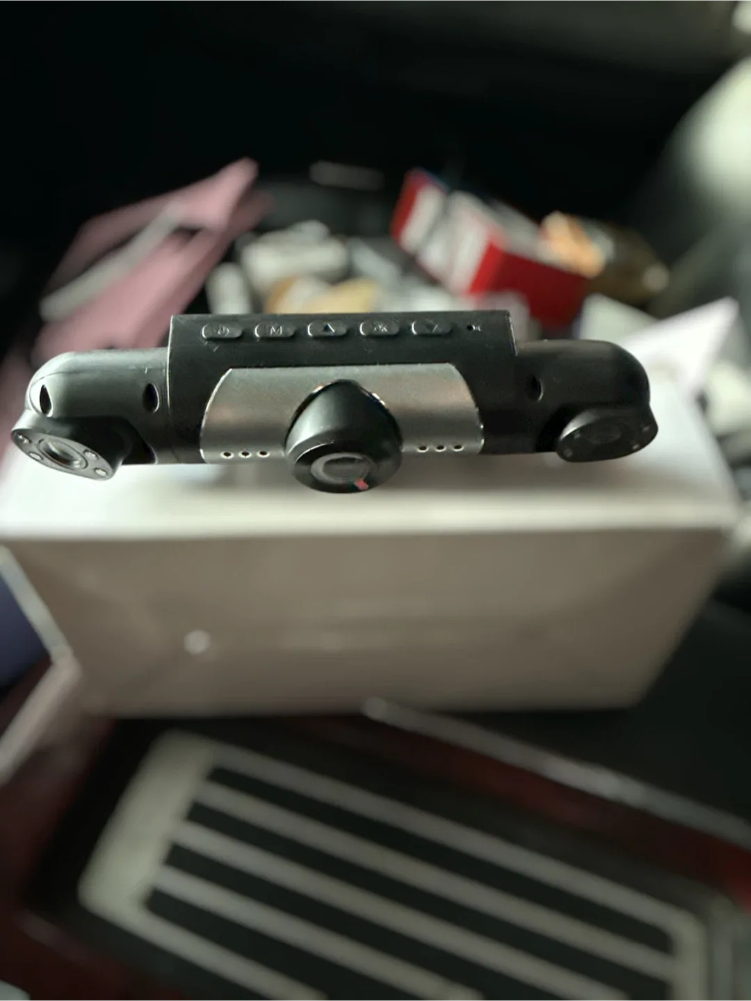 1080p dash cam 4 cameras motion det 64g memory card brand new image indicator(4)