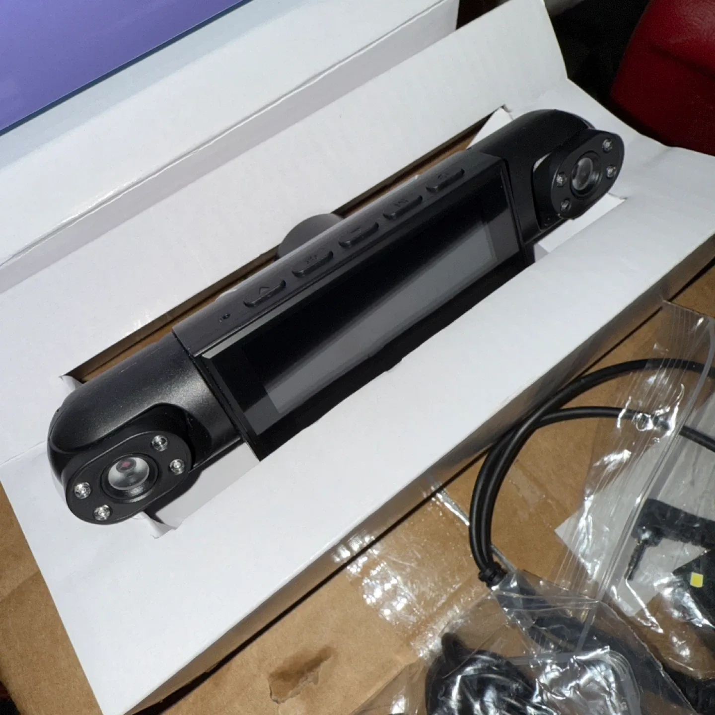 1080p dash cam 4 cameras motion det 64g memory card brand new image indicator(2)