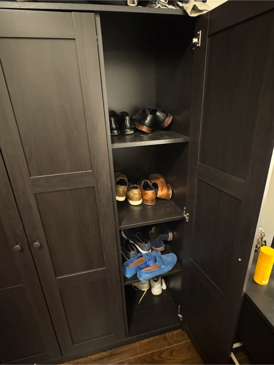 IKEA Rakkestad Wardrobe - Black-Brown image indicator(3)