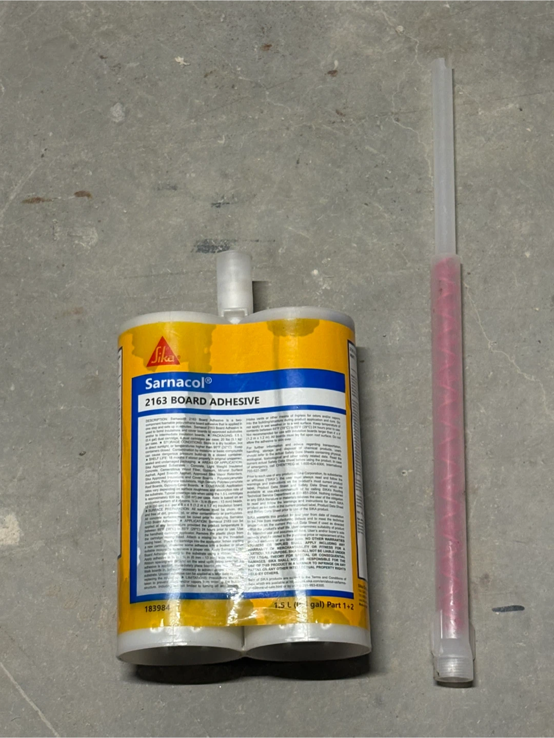Sika Sarnacol 2163 Board Adhesive