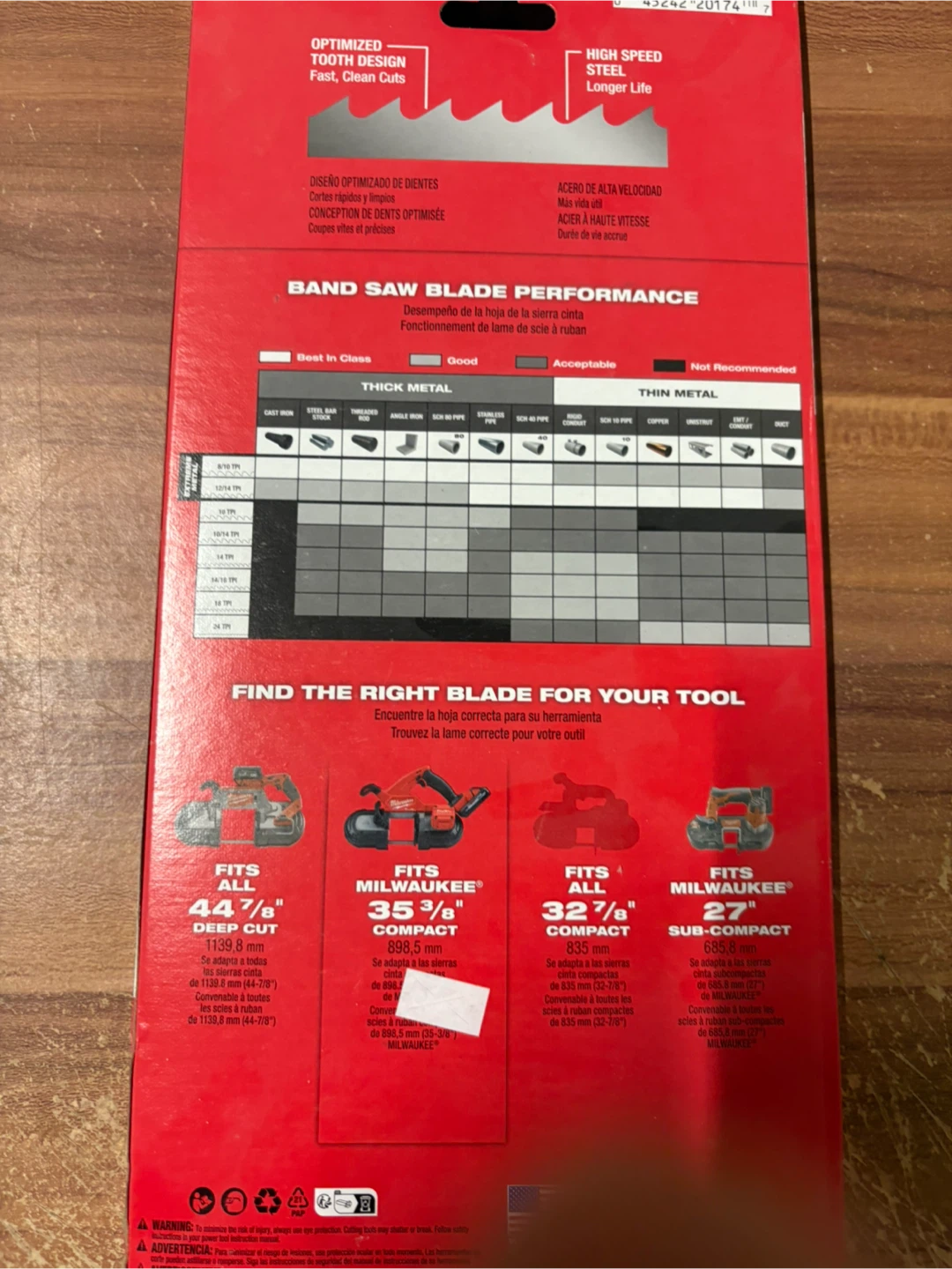 Milwaukee 35-3/8" Compact Band Saw Blades - 3 Pack - photo 2